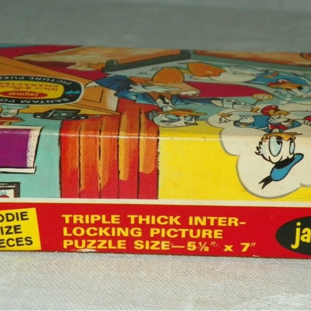 Vintage Donald Duck as Dr Von Drake Analyst Bantam Pocket‎ Puzzle Jaymar